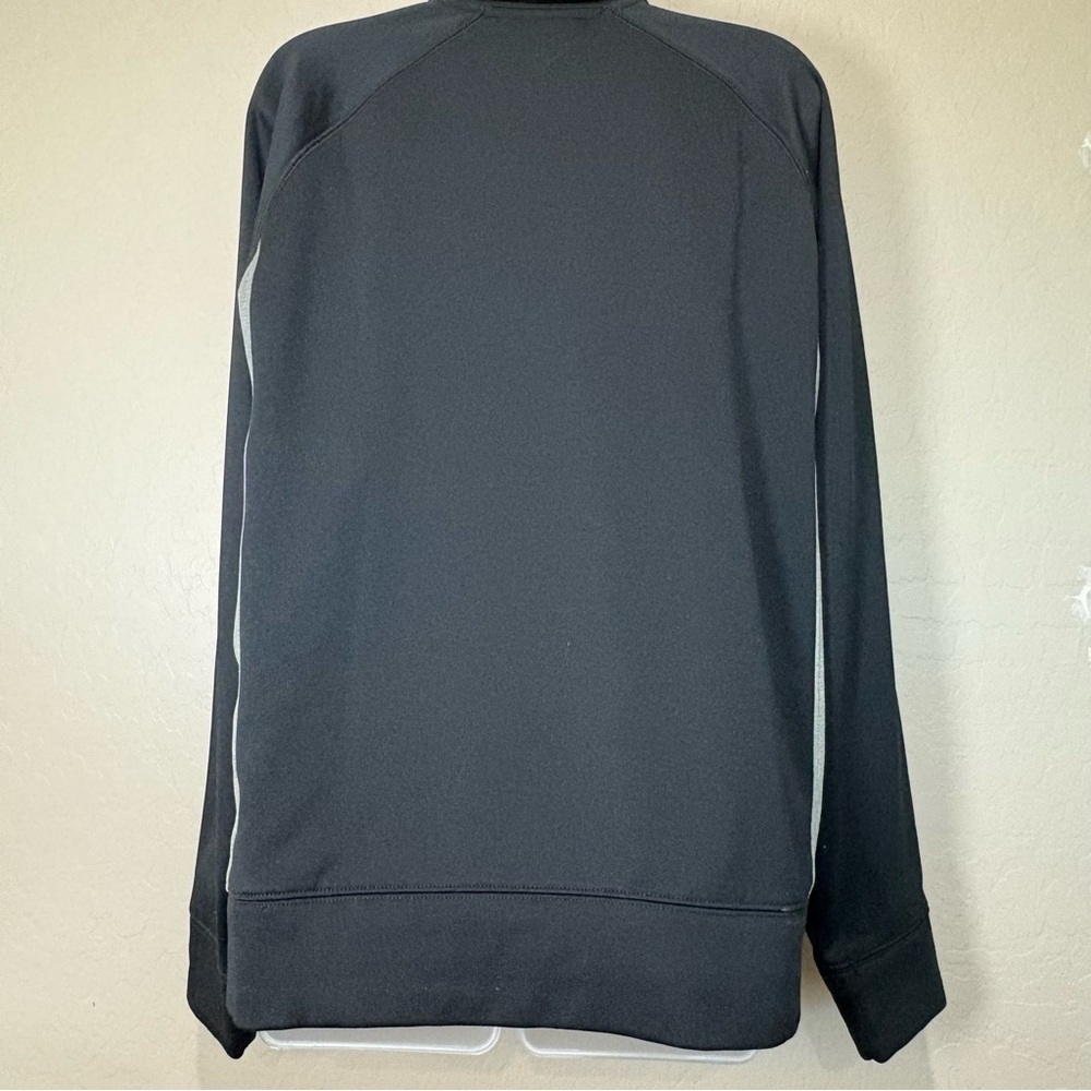 Nike Pullover Jacket Therma-Fit 1/4 Zip Black with Grey Side Stripes Women’s M - Picture 2 of 6